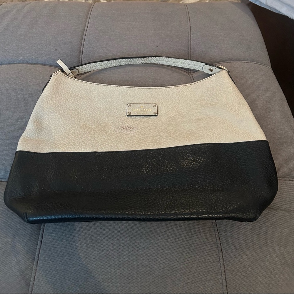Kate Spade Black and Cream Shoulder Bag